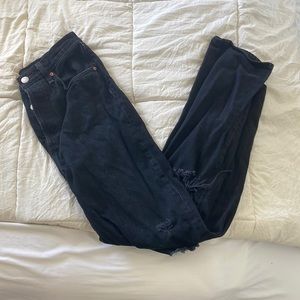 Aritzia Denim Forum Black Joni Jeans